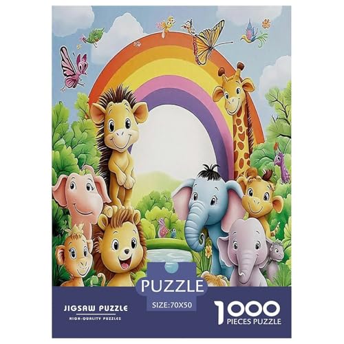 Elefanten Puzzle 1000-teilige Schwer Puzzle Spielzeug Pädagogisches Spiel Impossible Herausforderungsspielzeug Für Erwachsene Kinder 70x50cm/1000pcs von JLZBXCUER