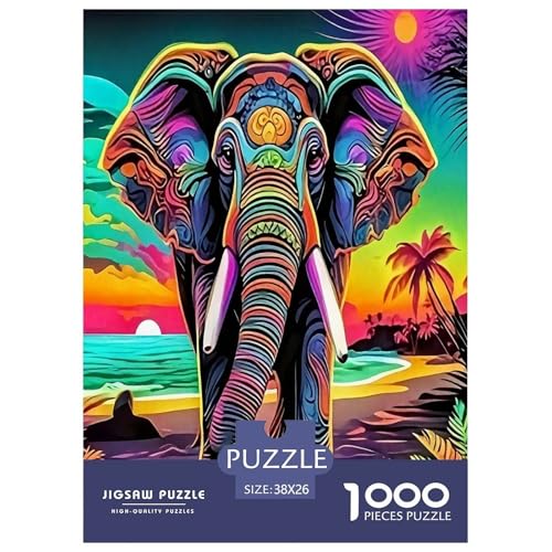 Elefanten Puzzles 1000 Teile Schwer Puzzle Spielzeug Lernspiel Impossible Herausforderungsspielzeug Für Erwachsene Und Kinder Ab 12 Jahren 38x26cm/1000pcs Elefanten Puzzles 1000 Teile Schwer Puzzle Spielzeug Lernspiel Impossible Herausforderungsspielzeug Für Erwachsene Und Kinder Ab 12 Jahren 38x26cm/1000pcs von JLZBXCUER