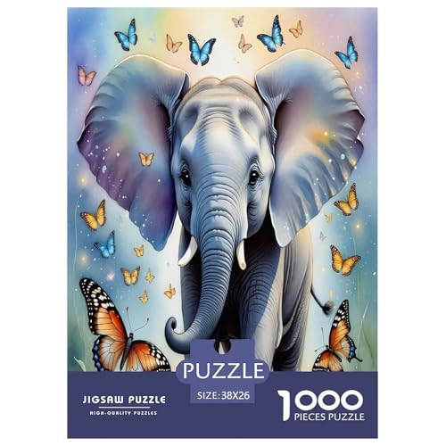 Elefanten Puzzles 1000 Teile Schwer Puzzle Spielzeug Lernspiel Impossible Herausforderungsspielzeug Für Erwachsene Und Kinder Ab 14 Jahren 38x26cm/1000pcs Elefanten Puzzles 1000 Teile Schwer Puzzle Spielzeug Lernspiel Impossible Herausforderungsspielzeug Für Erwachsene Und Kinder Ab 14 Jahren 38x26cm/1000pcs von JLZBXCUER