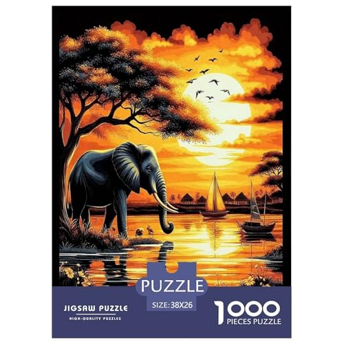 Elefanten Puzzles 1000 Teile Schwer Puzzle Spielzeug Pädagogisches Spiel Impossible Herausforderungsspielzeug Für Erwachsene Kinder 38x26cm/1000pcs Elefanten Puzzles 1000 Teile Schwer Puzzle Spielzeug Pädagogisches Spiel Impossible Herausforderungsspielzeug Für Erwachsene Kinder 38x26cm/1000pcs von JLZBXCUER