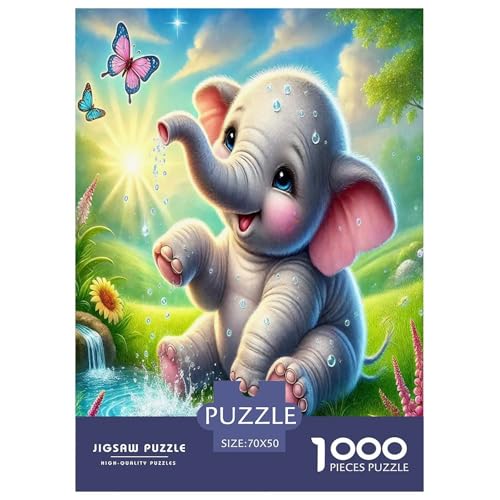 Elefanten Puzzles 1000 Teile Schwer Puzzle Spielzeug Pädagogisches Spiel Impossible Herausforderungsspielzeug Für Erwachsene Kinder 70x50cm/1000pcs Elefanten Puzzles 1000 Teile Schwer Puzzle Spielzeug Pädagogisches Spiel Impossible Herausforderungsspielzeug Für Erwachsene Kinder 70x50cm/1000pcs von JLZBXCUER