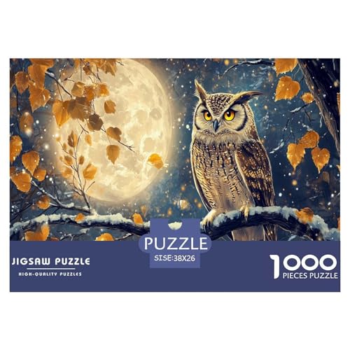 Eule Puzzle 1000 Teile Schwer Puzzle Spielzeug Pädagogisches Spiel Impossible Herausforderung Spielzeug Für Erwachsene Und Kinder Ab 12 Jahren 38x26cm/1000pcs Eule Puzzle 1000 Teile Schwer Puzzle Spielzeug Pädagogisches Spiel Impossible Herausforderung Spielzeug Für Erwachsene Und Kinder Ab 12 Jahren 38x26cm/1000pcs von JLZBXCUER