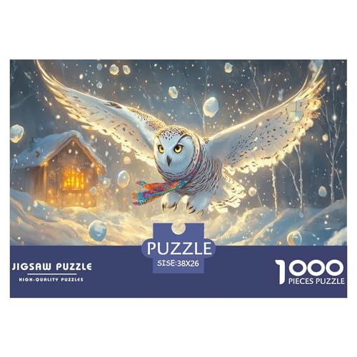 Eule Puzzle 1000-teilige Schwer Puzzle Spielzeug Lernspiel Impossible Herausforderung Spielzeug Für Erwachsene Kinder 38x26cm/1000pcs Eule Puzzle 1000-teilige Schwer Puzzle Spielzeug Lernspiel Impossible Herausforderung Spielzeug Für Erwachsene Kinder 38x26cm/1000pcs von JLZBXCUER