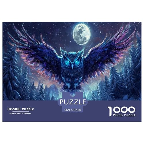 Eule Puzzle 1000-teilige Schwer Puzzle Spielzeug Pädagogisches Spiel Impossible Herausforderung Spielzeug Für Erwachsene Und Kinder in Bewährter 70x50cm/1000pcs Eule Puzzle 1000-teilige Schwer Puzzle Spielzeug Pädagogisches Spiel Impossible Herausforderung Spielzeug Für Erwachsene Und Kinder in Bewährter 70x50cm/1000pcs von JLZBXCUER
