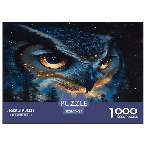 Eule Puzzles 1000 Teile Schwer Puzzle Spielzeug Lernspiel Impossible Herausforderungsspielzeug Für Erwachsene Kinder 70x50cm/1000pcs Eule Puzzles 1000 Teile Schwer Puzzle Spielzeug Lernspiel Impossible Herausforderungsspielzeug Für Erwachsene Kinder 70x50cm/1000pcs von JLZBXCUER