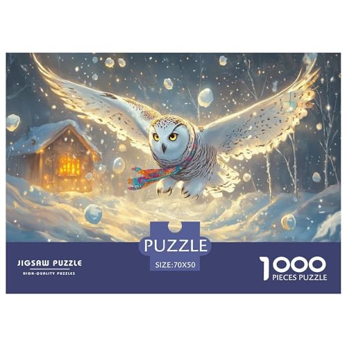 Eule Puzzles 1000 Teile Schwer Puzzle Spielzeug Pädagogisches Spiel Impossible Herausforderungsspielzeug Für Erwachsene Kinder 70x50cm/1000pcs Eule Puzzles 1000 Teile Schwer Puzzle Spielzeug Pädagogisches Spiel Impossible Herausforderungsspielzeug Für Erwachsene Kinder 70x50cm/1000pcs von JLZBXCUER