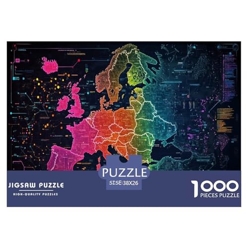 Europäische Karte Puzzles 1000-teilige Schwer Puzzle Spielzeug Lernspiel Impossible Herausforderungsspielzeug Für Erwachsene Und Kinder in Bewährter 38x26cm/1000pcs Europäische Karte Puzzles 1000-teilige Schwer Puzzle Spielzeug Lernspiel Impossible Herausforderungsspielzeug Für Erwachsene Und Kinder in Bewährter 38x26cm/1000pcs von JLZBXCUER