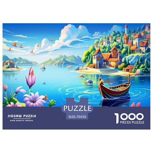Ferienbucht Puzzle 1000 Teile Schwer Puzzle Spielzeug Lernspiel Impossible Herausforderungsspielzeug Für Erwachsene Kinder 70x50cm/1000pcs Ferienbucht Puzzle 1000 Teile Schwer Puzzle Spielzeug Lernspiel Impossible Herausforderungsspielzeug Für Erwachsene Kinder 70x50cm/1000pcs von JLZBXCUER