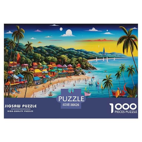 Ferienbucht Puzzle 1000-teilige Schwer Puzzle Spielzeug Pädagogisches Spiel Impossible Herausforderungsspielzeug Für Erwachsene Und Kinder Ab 14 Jahren 38x26cm/1000pcs Ferienbucht Puzzle 1000-teilige Schwer Puzzle Spielzeug Pädagogisches Spiel Impossible Herausforderungsspielzeug Für Erwachsene Und Kinder Ab 14 Jahren 38x26cm/1000pcs von JLZBXCUER