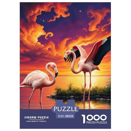Flamingo Puzzle 1000 Teile Schwer Puzzle Spielzeug Lernspiel Impossible Tier Herausforderung Spielzeug Für Erwachsene Und Kinder in Bewährter 38x26cm/1000pcs Flamingo Puzzle 1000 Teile Schwer Puzzle Spielzeug Lernspiel Impossible Tier Herausforderung Spielzeug Für Erwachsene Und Kinder in Bewährter 38x26cm/1000pcs von JLZBXCUER