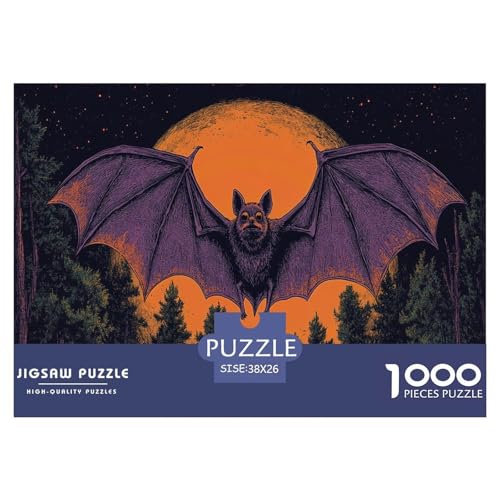 Fledermaus Puzzle 1000 Teile Schwer Puzzle Spielzeug Lernspiel Impossible Herausforderung Spielzeug Für Erwachsene Und Kinder Ab 12 Jahren 38x26cm/1000pcs Fledermaus Puzzle 1000 Teile Schwer Puzzle Spielzeug Lernspiel Impossible Herausforderung Spielzeug Für Erwachsene Und Kinder Ab 12 Jahren 38x26cm/1000pcs von JLZBXCUER