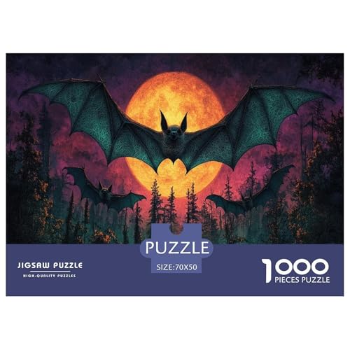 Fledermaus Puzzle 1000 Teile Schwer Puzzle Spielzeug Pädagogisches Spiel Impossible Herausforderungsspielzeug Für Erwachsene Kinder 70x50cm/1000pcs Fledermaus Puzzle 1000 Teile Schwer Puzzle Spielzeug Pädagogisches Spiel Impossible Herausforderungsspielzeug Für Erwachsene Kinder 70x50cm/1000pcs von JLZBXCUER