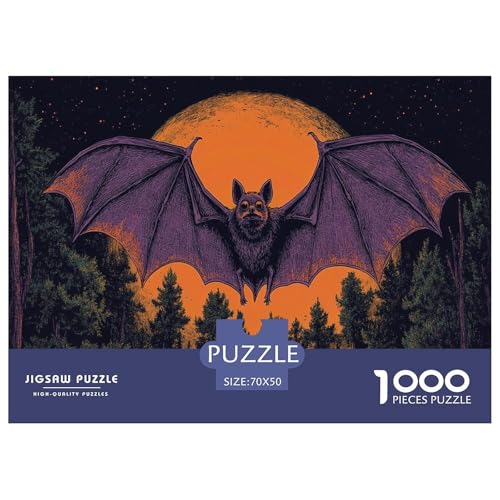 Fledermaus Puzzles 1000 Teile Schwer Puzzle Spielzeug Lernspiel Impossible Herausforderung Spielzeug Für Erwachsene Kinder 70x50cm/1000pcs Fledermaus Puzzles 1000 Teile Schwer Puzzle Spielzeug Lernspiel Impossible Herausforderung Spielzeug Für Erwachsene Kinder 70x50cm/1000pcs von JLZBXCUER