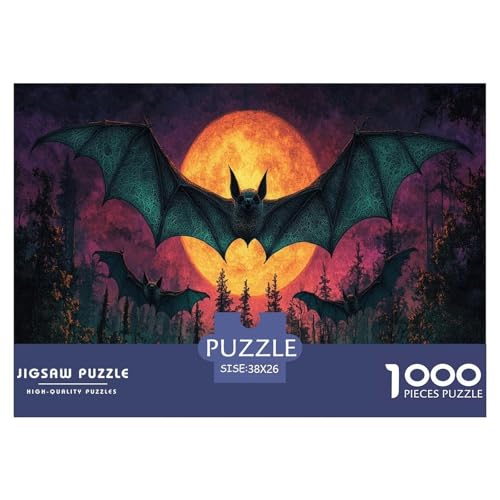 Fledermaus Puzzles 1000 Teile Schwer Puzzle Spielzeug Lernspiel Impossible Herausforderung Spielzeug Für Erwachsene Und Kinder in Bewährter 38x26cm/1000pcs Fledermaus Puzzles 1000 Teile Schwer Puzzle Spielzeug Lernspiel Impossible Herausforderung Spielzeug Für Erwachsene Und Kinder in Bewährter 38x26cm/1000pcs von JLZBXCUER