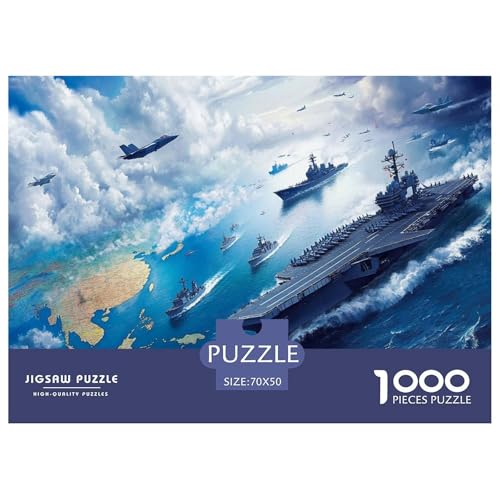 Flugzeuge Carrier Puzzles 1000 Teile Schwer Puzzle Spielzeug Pädagogisches Spiel Impossible Herausforderungsspielzeug Für Erwachsene Und Kinder in Bewährter 70x50cm/1000pcs Flugzeuge Carrier Puzzles 1000 Teile Schwer Puzzle Spielzeug Pädagogisches Spiel Impossible Herausforderungsspielzeug Für Erwachsene Und Kinder in Bewährter 70x50cm/1000pcs von JLZBXCUER