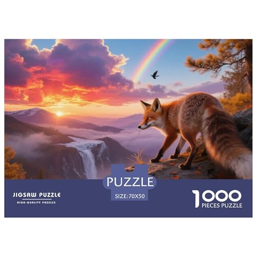 Fox Puzzle 1000 Teile Schwer Puzzle Spielzeug Pädagogisches Spiel Impossible Tier Herausforderungsspielzeug Für Erwachsene Kinder 70x50cm/1000pcs Fox Puzzle 1000 Teile Schwer Puzzle Spielzeug Pädagogisches Spiel Impossible Tier Herausforderungsspielzeug Für Erwachsene Kinder 70x50cm/1000pcs von JLZBXCUER