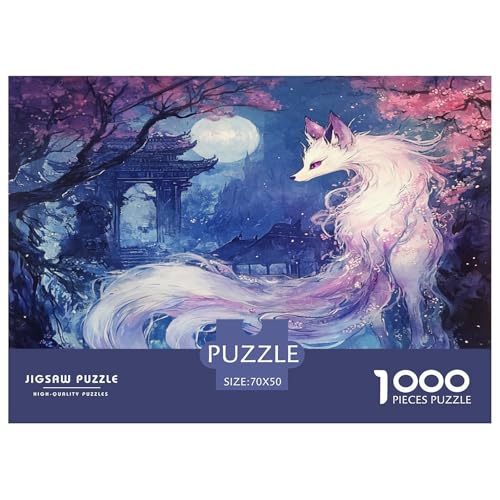 Fox Puzzle 1000-teilige Schwer Puzzle Spielzeug Lernspiel Impossible Herausforderungsspielzeug Für Erwachsene Und Kinder Ab 14 Jahren 70x50cm/1000pcs von JLZBXCUER