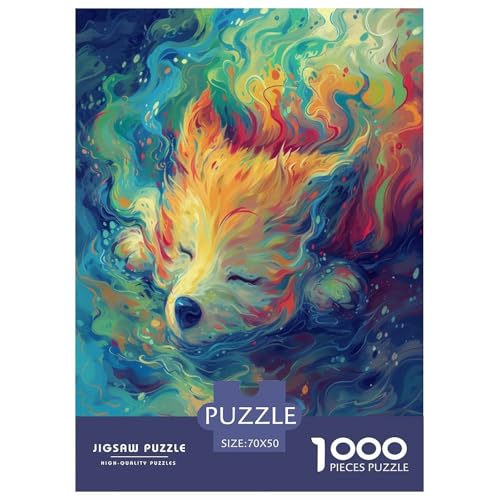 Fox Puzzles 1000 Teile Schwer Puzzle Spielzeug Lernspiel Impossible Herausforderung Spielzeug Für Erwachsene Kinder 70x50cm/1000pcs von JLZBXCUER