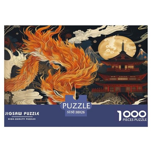 Fox Puzzles 1000 Teile Schwer Puzzle Spielzeug Lernspiel Impossible Herausforderungsspielzeug Für Erwachsene Kinder 38x26cm/1000pcs von JLZBXCUER