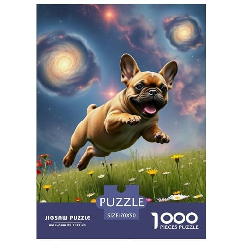 Französische BullHundge Puzzles 1000 Teile Schwer Puzzle Spielzeug Lernspiel Impossible Hund Herausforderungsspielzeug Für Erwachsene Und Kinder in Bewährter 70x50cm/1000pcs Französische BullHundge Puzzles 1000 Teile Schwer Puzzle Spielzeug Lernspiel Impossible Hund Herausforderungsspielzeug Für Erwachsene Und Kinder in Bewährter 70x50cm/1000pcs von JLZBXCUER
