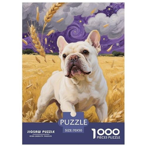 Französische Bulldogssge Puzzles 1000 Teile Schwer Puzzle Spielzeug Lernspiel Impossible Herausforderungsspielzeug Für Erwachsene Kinder 70x50cm/1000pcs Französische Bulldogssge Puzzles 1000 Teile Schwer Puzzle Spielzeug Lernspiel Impossible Herausforderungsspielzeug Für Erwachsene Kinder 70x50cm/1000pcs von JLZBXCUER