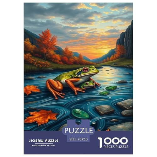 Frosch Puzzle 1000 Teile Schwer Puzzle Spielzeug Lernspiel Impossible Herausforderung Spielzeug Für Erwachsene Und Kinder Ab 14 Jahren 70x50cm/1000pcs Frosch Puzzle 1000 Teile Schwer Puzzle Spielzeug Lernspiel Impossible Herausforderung Spielzeug Für Erwachsene Und Kinder Ab 14 Jahren 70x50cm/1000pcs von JLZBXCUER