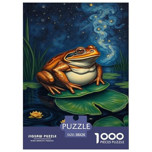 Frosch Puzzle 1000-teilige Schwer Puzzle Spielzeug Lernspiel Impossible Herausforderung Spielzeug Für Erwachsene Und Kinder Ab 14 Jahren 38x26cm/1000pcs Frosch Puzzle 1000-teilige Schwer Puzzle Spielzeug Lernspiel Impossible Herausforderung Spielzeug Für Erwachsene Und Kinder Ab 14 Jahren 38x26cm/1000pcs von JLZBXCUER
