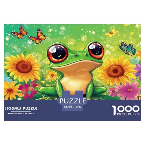 Frosch Puzzles 1000 Teile Schwer Puzzle Spielzeug Pädagogisches Spiel Impossible Herausforderungsspielzeug Für Erwachsene Und Kinder Ab 12 Jahren 38x26cm/1000pcs Frosch Puzzles 1000 Teile Schwer Puzzle Spielzeug Pädagogisches Spiel Impossible Herausforderungsspielzeug Für Erwachsene Und Kinder Ab 12 Jahren 38x26cm/1000pcs von JLZBXCUER