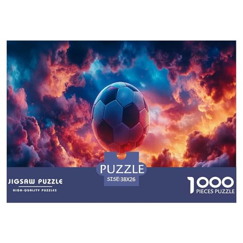 Fußball Puzzle 1000 Teile Schwer Puzzle Spielzeug Pädagogisches Spiel Impossible Herausforderungsspielzeug Für Erwachsene Und Kinder in Bewährter 38x26cm/1000pcs von JLZBXCUER