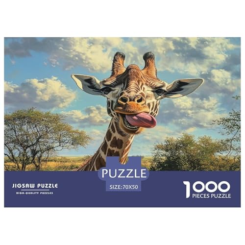 Giraffe Puzzle 1000 Teile Schwer Puzzle Spielzeug Pädagogisches Spiel Impossible Herausforderungsspielzeug Für Erwachsene Kinder 70x50cm/1000pcs Giraffe Puzzle 1000 Teile Schwer Puzzle Spielzeug Pädagogisches Spiel Impossible Herausforderungsspielzeug Für Erwachsene Kinder 70x50cm/1000pcs von JLZBXCUER