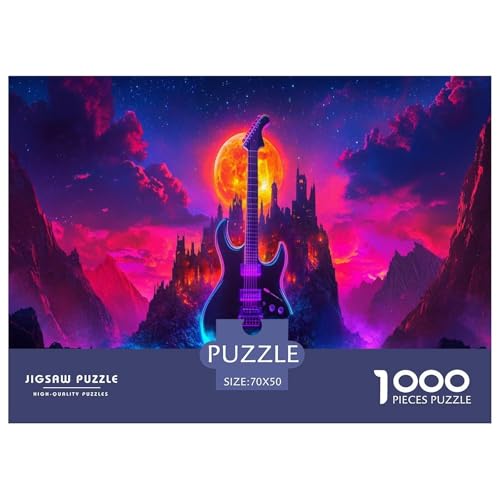 Gitarre Puzzle 1000 Teile Schwer Puzzle Spielzeug Pädagogisches Spiel Impossible Herausforderungsspielzeug Für Erwachsene Und Kinder Ab 12 Jahren 70x50cm/1000pcs Gitarre Puzzle 1000 Teile Schwer Puzzle Spielzeug Pädagogisches Spiel Impossible Herausforderungsspielzeug Für Erwachsene Und Kinder Ab 12 Jahren 70x50cm/1000pcs von JLZBXCUER