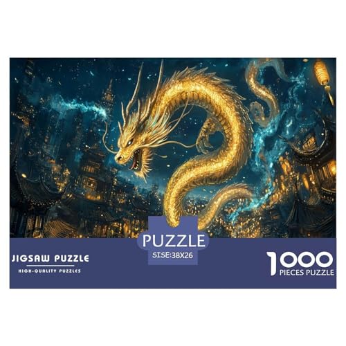 Goldener Drache Puzzles 1000 Teile Schwer Puzzle Spielzeug Pädagogisches Spiel Impossible Herausforderungsspielzeug Für Erwachsene Kinder 38x26cm/1000pcs Goldener Drache Puzzles 1000 Teile Schwer Puzzle Spielzeug Pädagogisches Spiel Impossible Herausforderungsspielzeug Für Erwachsene Kinder 38x26cm/1000pcs von JLZBXCUER