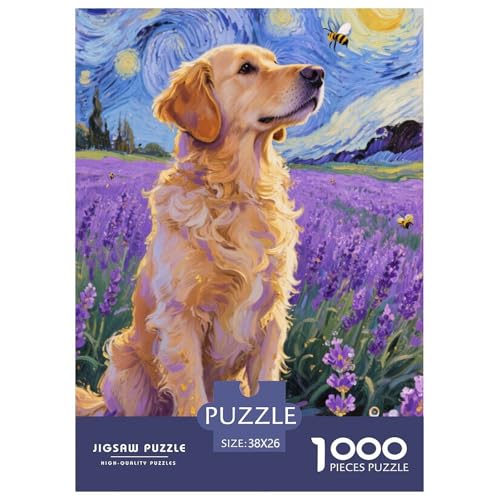 Goldener Retriever Puzzle 1000 Teile Schwer Puzzle Spielzeug Lernspiel Impossible Herausforderung Spielzeug Für Erwachsene Kinder 38x26cm/1000pcs Goldener Retriever Puzzle 1000 Teile Schwer Puzzle Spielzeug Lernspiel Impossible Herausforderung Spielzeug Für Erwachsene Kinder 38x26cm/1000pcs von JLZBXCUER