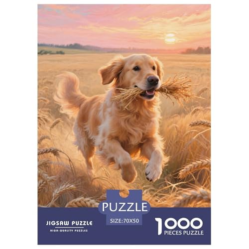Goldener Retriever Puzzles 1000 Teile Schwer Puzzle Spielzeug Lernspiel Impossible Herausforderung Spielzeug Für Erwachsene Und Kinder Ab 12 Jahren 70x50cm/1000pcs Goldener Retriever Puzzles 1000 Teile Schwer Puzzle Spielzeug Lernspiel Impossible Herausforderung Spielzeug Für Erwachsene Und Kinder Ab 12 Jahren 70x50cm/1000pcs von JLZBXCUER