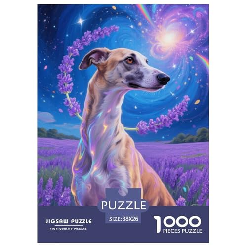 Greyhound Puzzle 1000-teilige Schwer Puzzle Spielzeug Lernspiel Impossible Herausforderungsspielzeug Für Erwachsene Und Kinder Ab 12 Jahren 38x26cm/1000pcs von JLZBXCUER