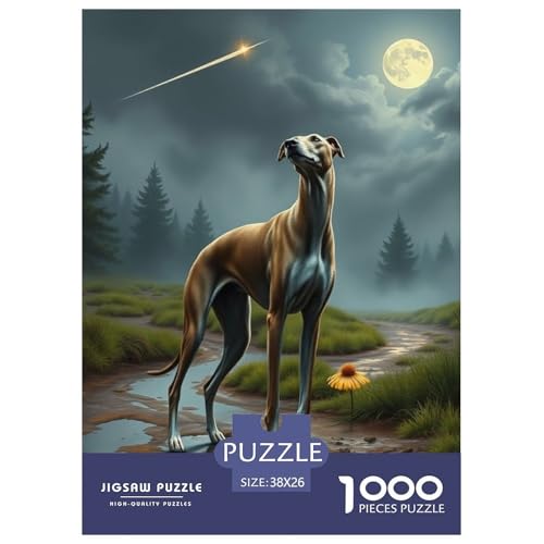 Greyhound Puzzles 1000 Teile Schwer Puzzle Spielzeug Pädagogisches Spiel Impossible Hund Herausforderung Spielzeug Für Erwachsene Und Kinder in Bewährter 38x26cm/1000pcs Greyhound Puzzles 1000 Teile Schwer Puzzle Spielzeug Pädagogisches Spiel Impossible Hund Herausforderung Spielzeug Für Erwachsene Und Kinder in Bewährter 38x26cm/1000pcs von JLZBXCUER