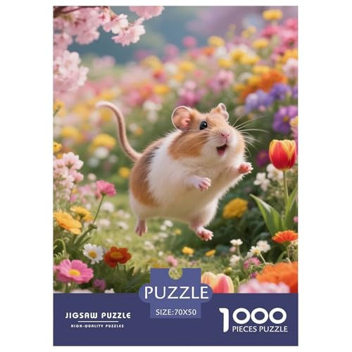 Guineeschwein Puzzle 1000 Teile Schwer Puzzle Spielzeug Lernspiel Impossible Herausforderungsspielzeug Für Erwachsene Und Kinder Ab 14 Jahren 70x50cm/1000pcs von JLZBXCUER