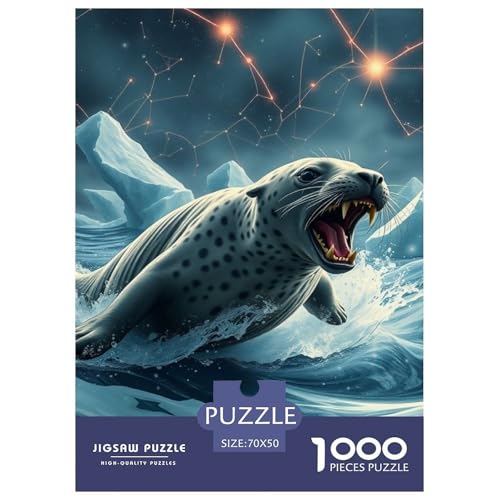 Hafensiegel Puzzles 1000 Teile Schwer Puzzle Spielzeug Lernspiel Impossible Tier Herausforderungsspielzeug Für Erwachsene Und Kinder Ab 12 Jahren 70x50cm/1000pcs Hafensiegel Puzzles 1000 Teile Schwer Puzzle Spielzeug Lernspiel Impossible Tier Herausforderungsspielzeug Für Erwachsene Und Kinder Ab 12 Jahren 70x50cm/1000pcs von JLZBXCUER