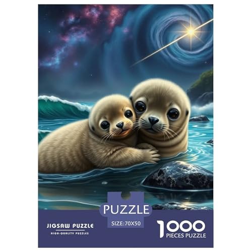 Hafensiegel Puzzles 1000 Teile Schwer Puzzle Spielzeug Lernspiel Impossible Tier Herausforderungsspielzeug Für Erwachsene Und Kinder Ab 14 Jahren 70x50cm/1000pcs Hafensiegel Puzzles 1000 Teile Schwer Puzzle Spielzeug Lernspiel Impossible Tier Herausforderungsspielzeug Für Erwachsene Und Kinder Ab 14 Jahren 70x50cm/1000pcs von JLZBXCUER