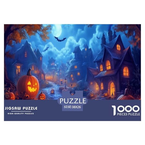 Halloween Dorf Puzzle 1000 Teile Schwer Puzzle Spielzeug Pädagogisches Spiel Impossible Herausforderung Spielzeug Für Erwachsene Kinder 38x26cm/1000pcs Halloween Dorf Puzzle 1000 Teile Schwer Puzzle Spielzeug Pädagogisches Spiel Impossible Herausforderung Spielzeug Für Erwachsene Kinder 38x26cm/1000pcs von JLZBXCUER