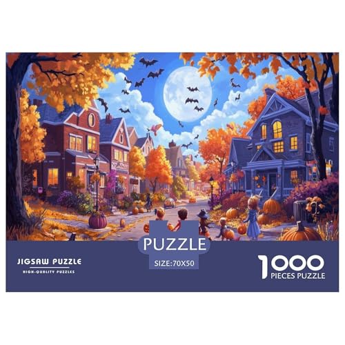 Halloween Dorf Puzzles 1000 Teile Schwer Puzzle Spielzeug Lernspiel Impossible Herausforderungsspielzeug Für Erwachsene Und Kinder Ab 12 Jahren 70x50cm/1000pcs Halloween Dorf Puzzles 1000 Teile Schwer Puzzle Spielzeug Lernspiel Impossible Herausforderungsspielzeug Für Erwachsene Und Kinder Ab 12 Jahren 70x50cm/1000pcs von JLZBXCUER