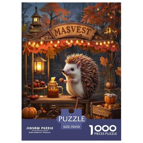 Hedgehog Puzzle 1000 Teile Schwer Puzzle Spielzeug Lernspiel Impossible Herausforderungsspielzeug Für Erwachsene Und Kinder Ab 14 Jahren 70x50cm/1000pcs Hedgehog Puzzle 1000 Teile Schwer Puzzle Spielzeug Lernspiel Impossible Herausforderungsspielzeug Für Erwachsene Und Kinder Ab 14 Jahren 70x50cm/1000pcs von JLZBXCUER
