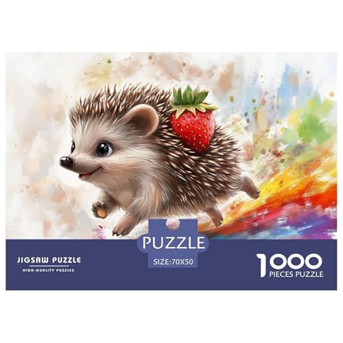 Hedgehog Puzzle 1000 Teile Schwer Puzzle Spielzeug Pädagogisches Spiel Impossible Herausforderung Spielzeug Für Erwachsene Und Kinder in Bewährter 70x50cm/1000pcs Hedgehog Puzzle 1000 Teile Schwer Puzzle Spielzeug Pädagogisches Spiel Impossible Herausforderung Spielzeug Für Erwachsene Und Kinder in Bewährter 70x50cm/1000pcs von JLZBXCUER