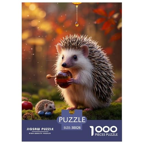 Hedgehog Puzzle 1000-teilige Schwer Puzzle Spielzeug Lernspiel Impossible Herausforderungsspielzeug Für Erwachsene Und Kinder Ab 12 Jahren 38x26cm/1000pcs Hedgehog Puzzle 1000-teilige Schwer Puzzle Spielzeug Lernspiel Impossible Herausforderungsspielzeug Für Erwachsene Und Kinder Ab 12 Jahren 38x26cm/1000pcs von JLZBXCUER