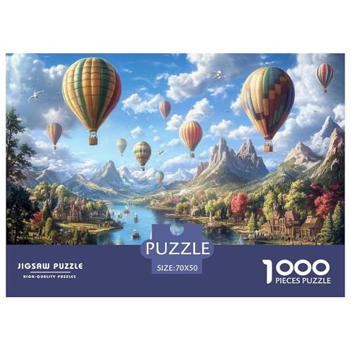 Heißluftballon Puzzle 1000 Teile Schwer Puzzle Spielzeug Lernspiel Impossible Herausforderungsspielzeug Für Erwachsene Und Kinder Ab 14 Jahren 70x50cm/1000pcs Heißluftballon Puzzle 1000 Teile Schwer Puzzle Spielzeug Lernspiel Impossible Herausforderungsspielzeug Für Erwachsene Und Kinder Ab 14 Jahren 70x50cm/1000pcs von JLZBXCUER