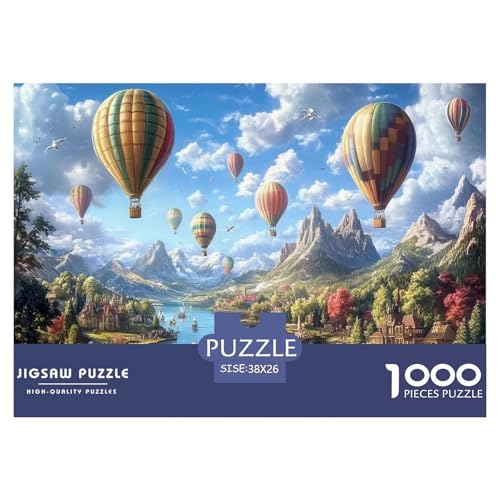 Heißluftballon Puzzle 1000-teilige Schwer Puzzle Spielzeug Lernspiel Impossible Herausforderungsspielzeug Für Erwachsene Und Kinder Ab 14 Jahren 38x26cm/1000pcs Heißluftballon Puzzle 1000-teilige Schwer Puzzle Spielzeug Lernspiel Impossible Herausforderungsspielzeug Für Erwachsene Und Kinder Ab 14 Jahren 38x26cm/1000pcs von JLZBXCUER