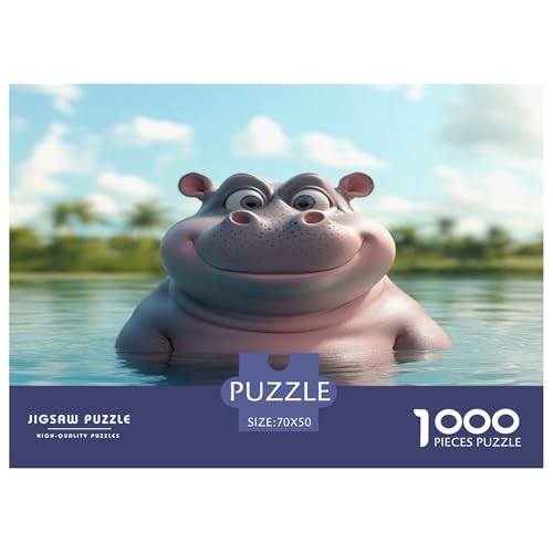 Hippo Puzzle 1000-teilige Schwer Puzzle Spielzeug Lernspiel Impossible Herausforderung Spielzeug Für Erwachsene Und Kinder in Bewährter 70x50cm/1000pcs Hippo Puzzle 1000-teilige Schwer Puzzle Spielzeug Lernspiel Impossible Herausforderung Spielzeug Für Erwachsene Und Kinder in Bewährter 70x50cm/1000pcs von JLZBXCUER