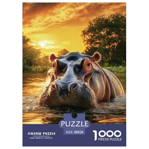 Hippo Puzzles 1000 Teile Schwer Puzzle Spielzeug Lernspiel Impossible Herausforderung Spielzeug Für Erwachsene Kinder 38x26cm/1000pcs Hippo Puzzles 1000 Teile Schwer Puzzle Spielzeug Lernspiel Impossible Herausforderung Spielzeug Für Erwachsene Kinder 38x26cm/1000pcs von JLZBXCUER