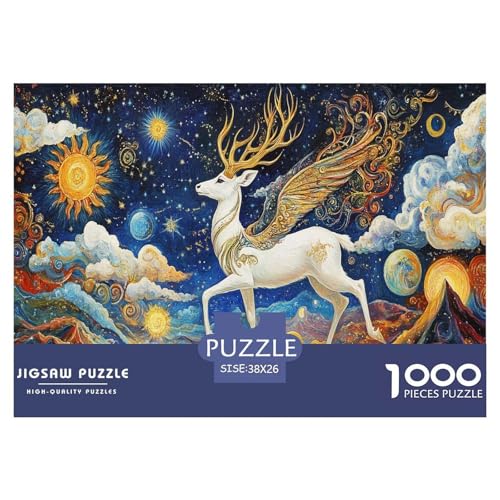 Hirsch God Puzzle 1000 Teile Schwer Puzzle Spielzeug Lernspiel Impossible Herausforderungsspielzeug Für Erwachsene Und Kinder Ab 12 Jahren 38x26cm/1000pcs Hirsch God Puzzle 1000 Teile Schwer Puzzle Spielzeug Lernspiel Impossible Herausforderungsspielzeug Für Erwachsene Und Kinder Ab 12 Jahren 38x26cm/1000pcs von JLZBXCUER
