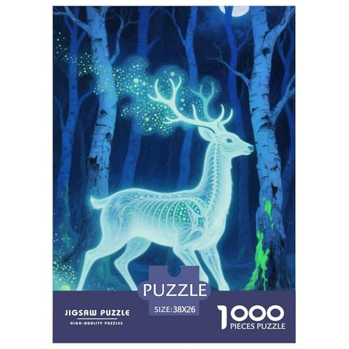 Hirsch Puzzle 1000 Teile Schwer Puzzle Spielzeug Pädagogisches Spiel Impossible Herausforderungsspielzeug Für Erwachsene Kinder 38x26cm/1000pcs Hirsch Puzzle 1000 Teile Schwer Puzzle Spielzeug Pädagogisches Spiel Impossible Herausforderungsspielzeug Für Erwachsene Kinder 38x26cm/1000pcs von JLZBXCUER